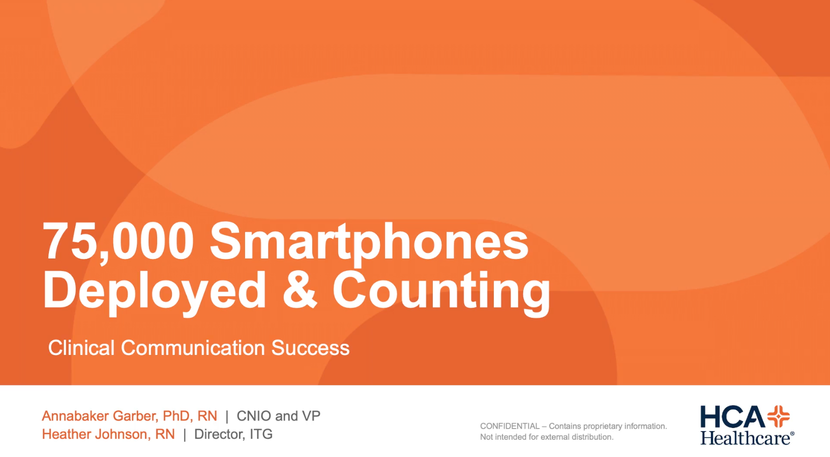 75 000 smartphones deployed counting clinical communication success